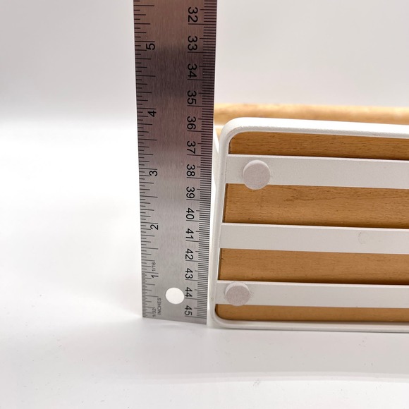 Jewelry Display Storage Stand White Metal Wood Necklace Bracelet - Picture 11 of 11